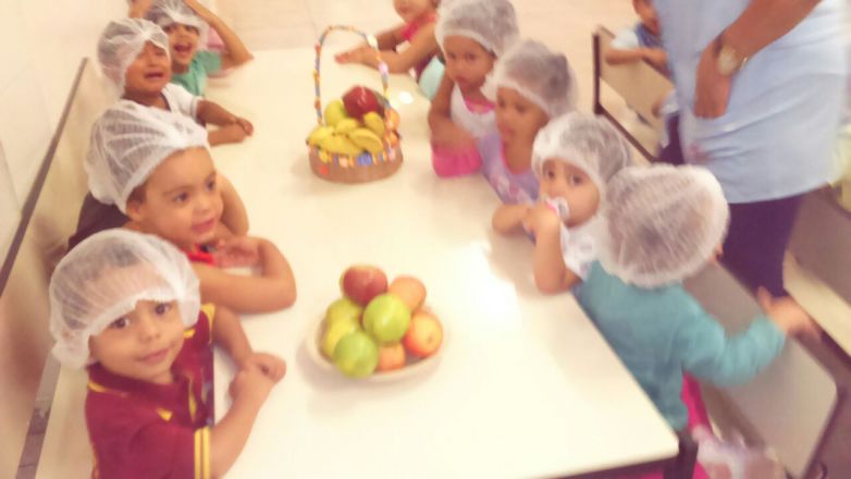 Crianças aprendem com o Projeto Alimentação no CEI Vovó Aida Ramos